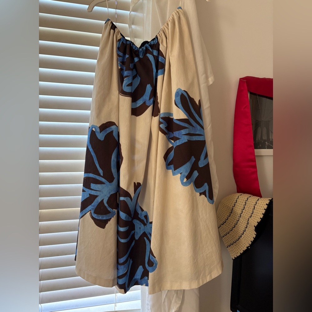 Zara Vibrant Blue and Rich Brown Skirt